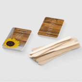 Éventail Programmes de Mariage campagnard de tournesol et d (Non-assemblé)