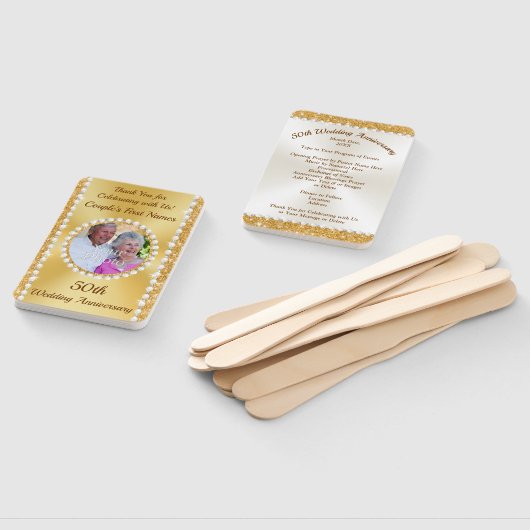 Éventail Programmes du 50e anniversaire, avec photo (Non-assemblé)