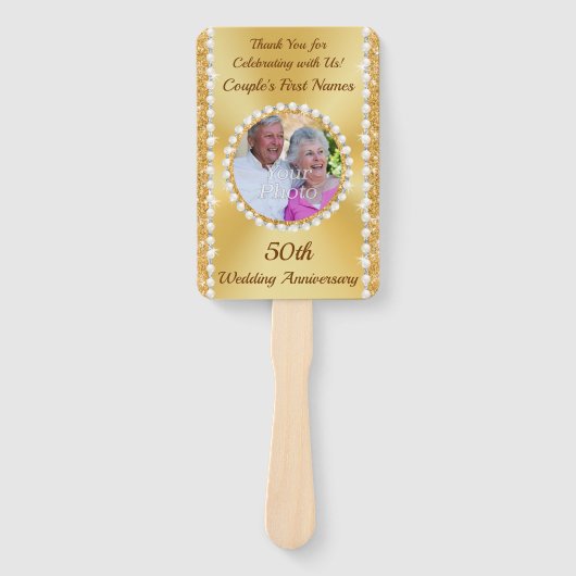 Éventail Programmes du 50e anniversaire, avec photo (Devant)