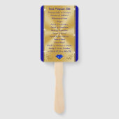 Éventail Programmes personnalisés pour fêtes d'anniversaire (Dos)