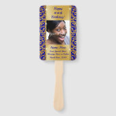 Éventail Programmes personnalisés pour fêtes d'anniversaire (Devant)