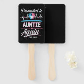 Éventail Promoted To Auntie Again Est 2026 Pregnancy Reveal (Devant et derrière)