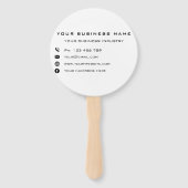 Éventail Promotions sur mesure du ventilateur à main de l'e (Dos)