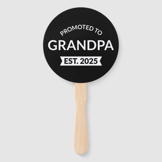 Éventail Promu À Grand-Père Est. 2025 II (Devant)