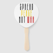 Éventail Propager la paix et non la guerre (Devant)