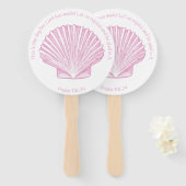 Éventail Psaume 118:24 C'est le Jour du Coquillage (Devant et derrière)