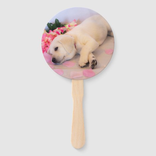 Éventail Puppy Sleep Flower 01 (Devant)