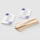 Éventail Purple Blooms Eucalyptus Programme de mariage bota (Non-assemblé)