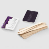 Éventail Purple Gold Agate Programme de mariage Ventilateur (Non-assemblé)