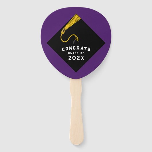 Éventail Purple Graduation (Dos)