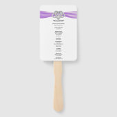 Éventail Purple Infinity Programme de mariage cardiaque Ven (Dos)