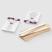 Éventail Purple Lavender Floral Boho programme de mariage (Non-assemblé)