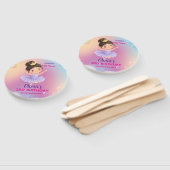 Éventail Purple Little Princess Ball Ensemble de fans (Non-assemblé)