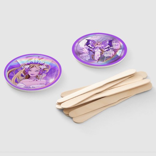 Éventail Purple Sun Fairy (Non-assemblé)