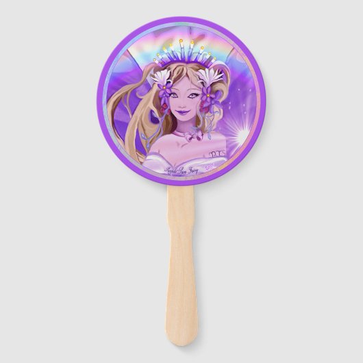 Éventail Purple Sun Fairy (Devant)