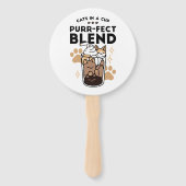 Éventail Purr-fect Blend : Cat and Coffee Art for Pet Lover (Dos)