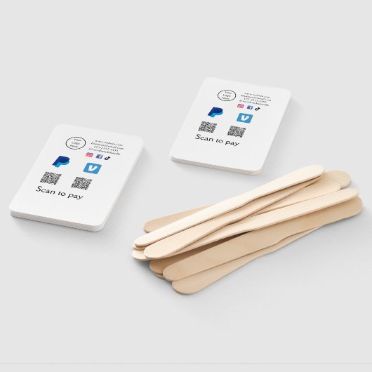 Éventail Q R code PayPal venmo scanner payer ajouter médias (Non-assemblé)