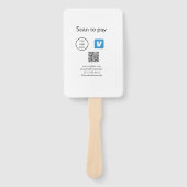 Éventail Q R code venmo scanner pour payer ajouter le logo (Devant)