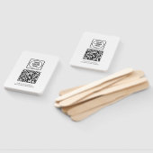 Éventail QR code blanc | Conception de logo d'entreprise pr (Non-assemblé)