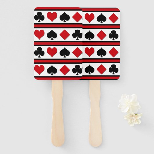 Éventail Quatre combinaisons de cartes (Devant et derrière)