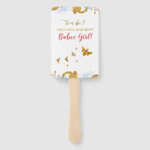 Éventail Qu'est-ce que Baby Bee Illustration Genre Révéler (Dos)