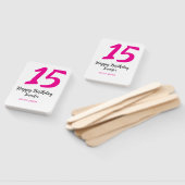 Éventail quiencenera 15e anniversaire ajouter date année te (Non-assemblé)