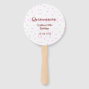 Éventail Quinceanera anos 15e anniversaire ajouter nom poin