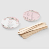 Éventail Quinceañera Cherry Blossoms Rose Gold Programme (Non-assemblé)