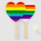 ÉVENTAIL RAINBOW LGBTQIA+ (Devant et derrière)