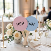 Éventail Rameaux de mariage Lui ou Elle