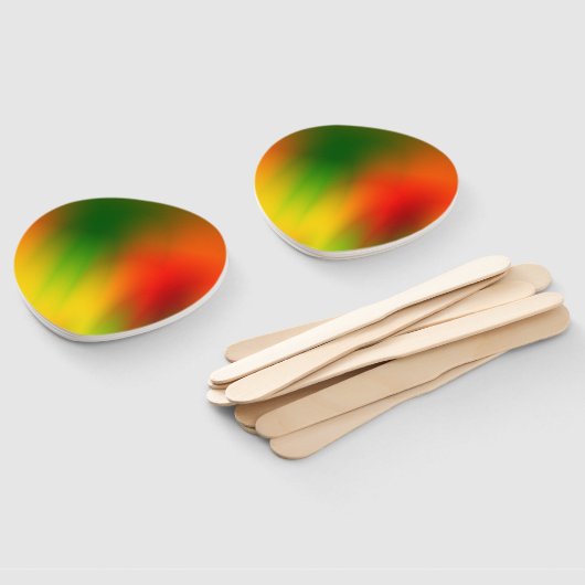 Éventail Rasta Splash de couleur (Non-assemblé)