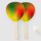 Éventail Rasta Splash de couleur (Devant et derrière)