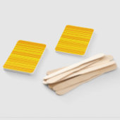 Éventail Rayures jaunes orange (Non-assemblé)