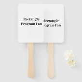 Éventail rectangulaire professionnel pour entrepri (Devant et derrière)
