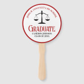 Éventail Red Black Law School Graduation Party (Devant)