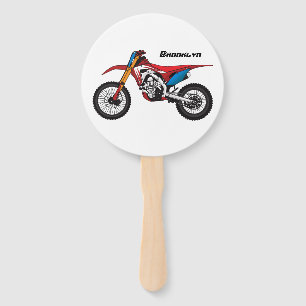 Éventail Red dirt bike motorcycle