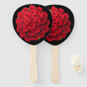 Éventail Red roses (Devant et derrière)
