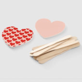 Éventail Red, traditional Valentine's day heart (Non-assemblé)