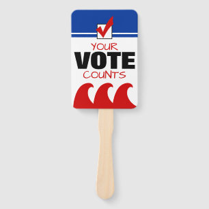 Éventail Red Wave Républicain Votre Vote Compte Élection 20