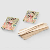 Éventail Regency de femme victorienne rose (Non-assemblé)