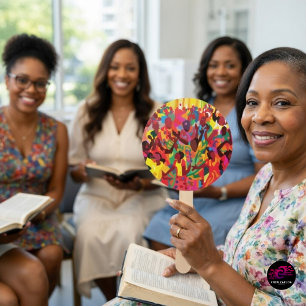 Éventail Réjouissez-vous et ressentez l'adoration du Saint-