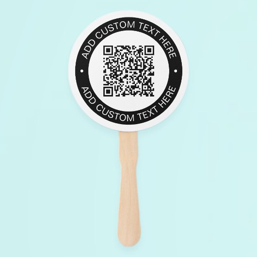 Éventail Remplacez par votre propre code QR téléchargé ou v