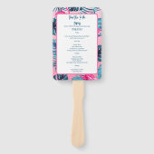 Éventail Rencontrez-moi dans les tropiques Anniversaire Voy (Devant)