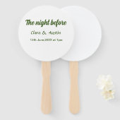 Éventail Répétition dîner la nuit avant simple minimum m (Devant et derrière)