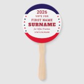 Éventail Republican Party Campaign Personalized QR & Date (Devant)