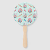 Éventail Retour à l'école Motif éléphant (Dos)