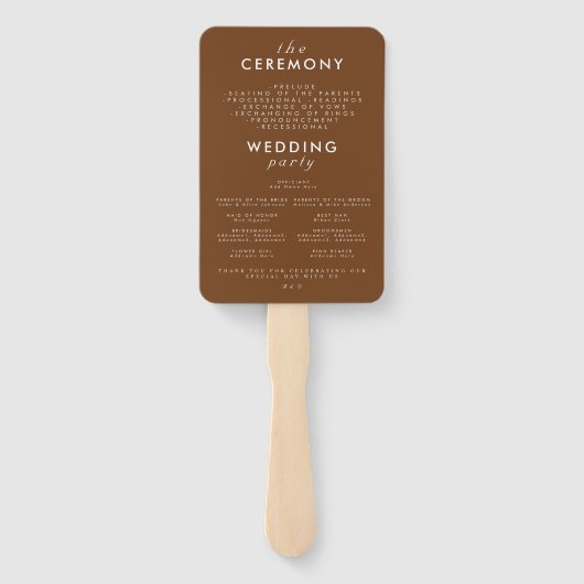 Éventail Retro Années Soixante-dix Arc-en-ciel & Typographi (Dos)