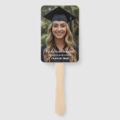 Éventail Retro Class of Congrats Graduation Photo (Dos)