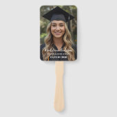 Éventail Retro Class of Congrats Graduation Photo (Devant)