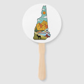 Éventail Retro Concord New Hampshire White Mountain (Devant)